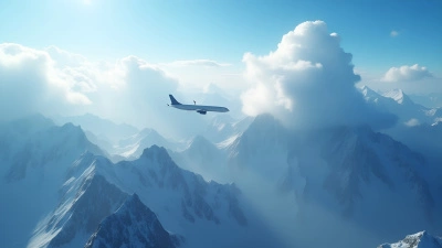 Sleek Airplane Soaring Over Snow-Capped Mountains