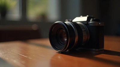 Sleek Black Silver Camera Lens Close-Up