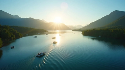 Small Boats Floating On Calm Lake