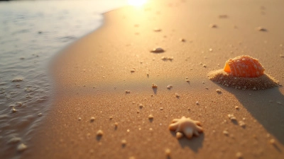 Smooth Brown Sand Grains On Beach