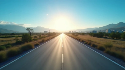 Smooth Gray Concrete Road Under Clear Sky