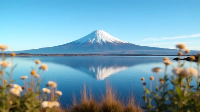 Snow-Capped Mountain Reflected in Calm Sea