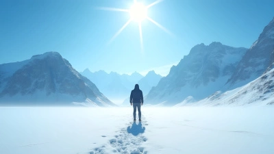 Snow-Covered Field With Rugged Mountains