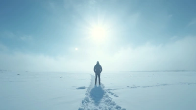 Snow-Covered Field With Solitary Individual