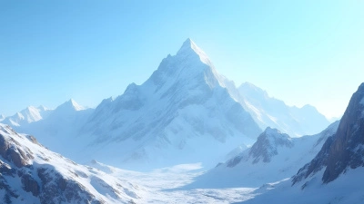 Snow-Covered Mountain With Clear Blue Sky