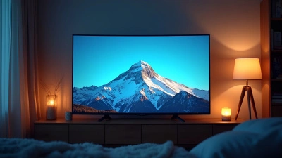 Snow-Covered Mountain Peak On Black Flat-Screen TV