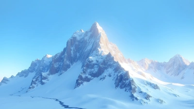 Snow-Covered Mountain Peak With Clear Blue Sky