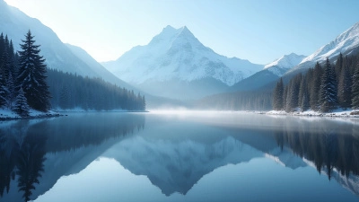 Snow-Covered Mountain Reflected in Calm Lake