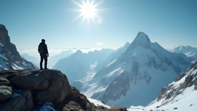 Snow-Covered Mountain View With Solitary Person