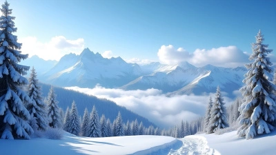 Snow-Covered Mountains Under Clear Blue Sky