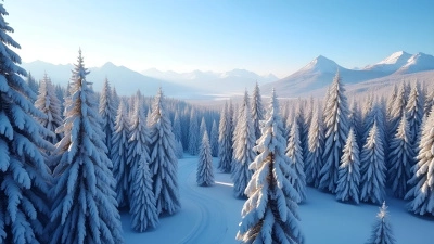 Snow-Covered Pine Forest On Winter Morning