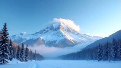 Snowy Mountain Peak Under Clear Blue Sky
