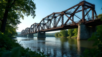 Sturdy Steel Bridge Over Calm River