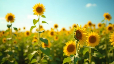 Sunflower Field Under Clear Blue Sky