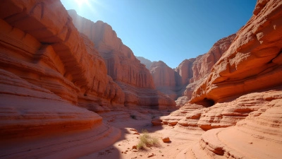 Sunlit Brown Rock Formation With Rugged Textures