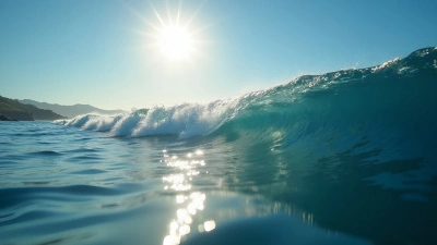 Sunlit Ocean Waves With Sparkling Surface