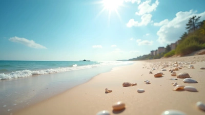 Sunny Shoreline With Gentle Waves And Seashells