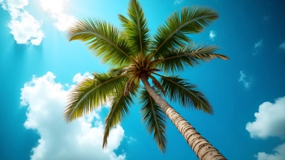 Tall Coconut Tree With Green Fronds