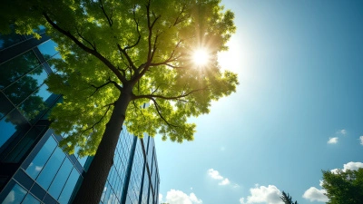 Tall Leafy Tree Next to Modern Office Building