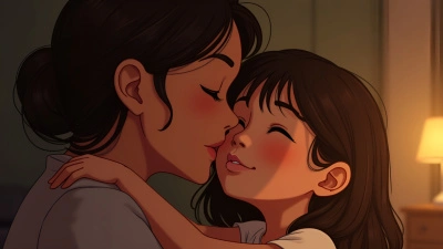 Tender Moment Woman Hugging Girl