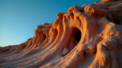 Textured Rock Formation With Rugged Contours