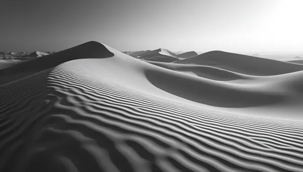 Textured Sand Dunes With Intricate Patterns