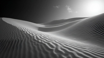 Textured Sand Dunes With Intricate Ripples