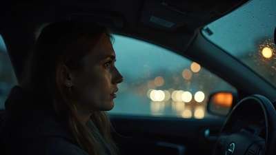 Thoughtful Person Gazing Out Car Window