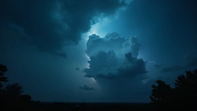 Towering Nimbus Clouds Over Stormy Sky