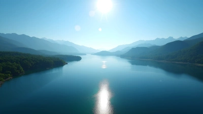 Tranquil Lake With Clear Blue Skies