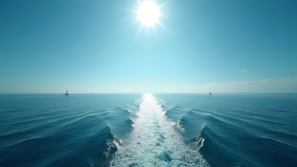 Tranquil Ocean Scene With Gentle Waves