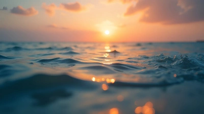 Tranquil Ocean Sunset With Gentle Waves