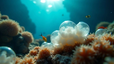 Translucent Egg Masses on Coral Reef Rocks