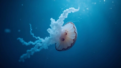 Translucent Jellyfish Floating Underwater Gracefully