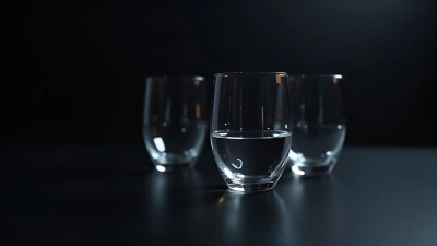 Transparent Glass Cups On Black Surface