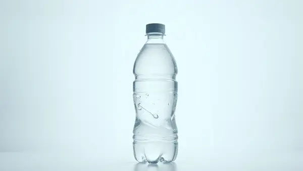Transparent Water Bottle With Secure Cap Design