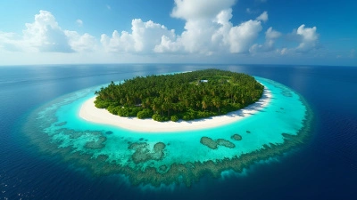 Tropical Island Surrounded by Turquoise Waters
