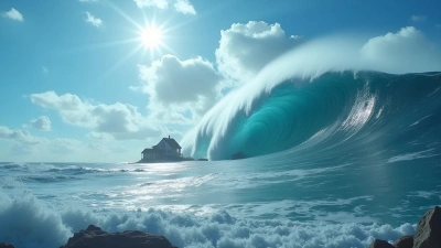 Tsunami Wave Threatening Solitary House