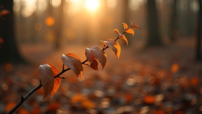 Twisting Brown Leaf Vines In Autumn