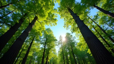 Various Tree Species With Lush Green Leaves
