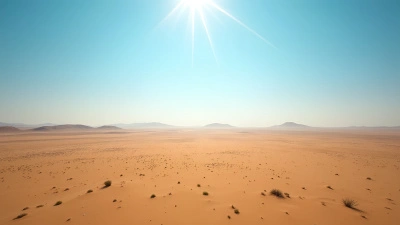Vast Brown Sandy Field Under Bright Sunlight