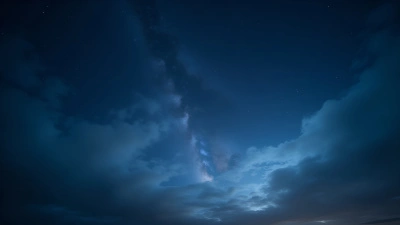 Vast Night Sky With Sparkling Stars