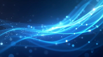 Vibrant Blue White Digital Wallpaper Design