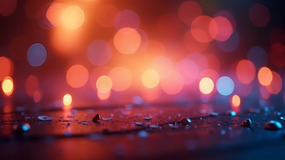 Vibrant Blurred Lights Bokeh Background