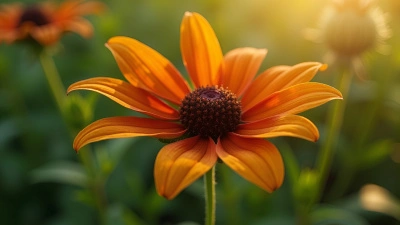 Vibrant Brown-Petaled Flower Close-Up in Natural Light