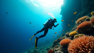 Vibrant Coral Reef Exploration By Scuba Diver
