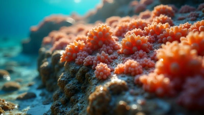 Vibrant Coral Rock Texture Close-Up