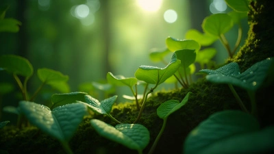 Vibrant Forest Foliage Close-Up With Detailed Leaves