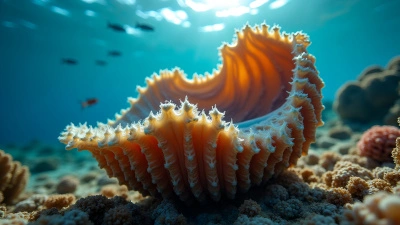 Vibrant Giant Clam on Coral Reef