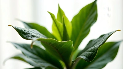 Vibrant Green-Leafed Houseplant Close-Up